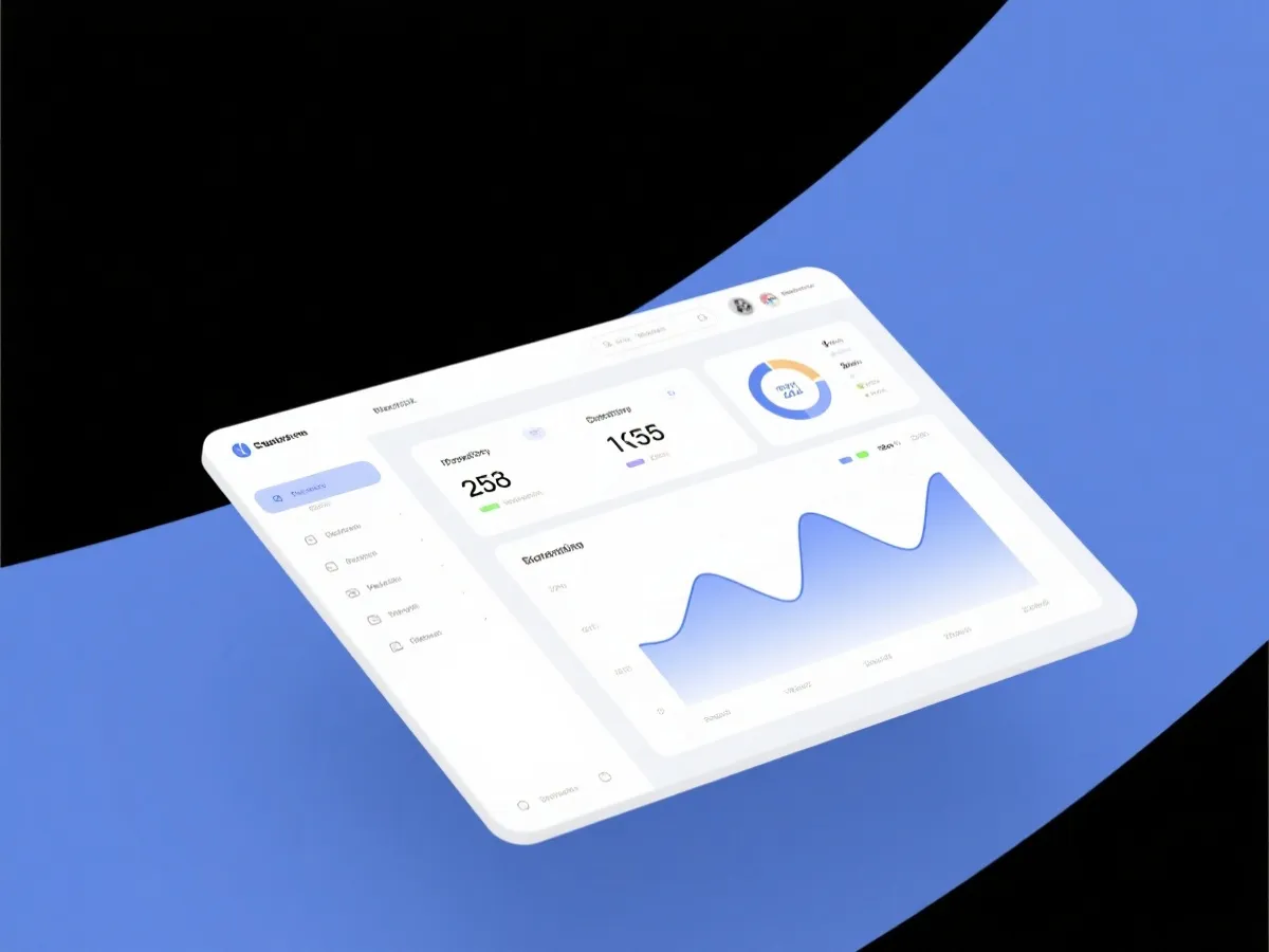 数据仪表盘示意